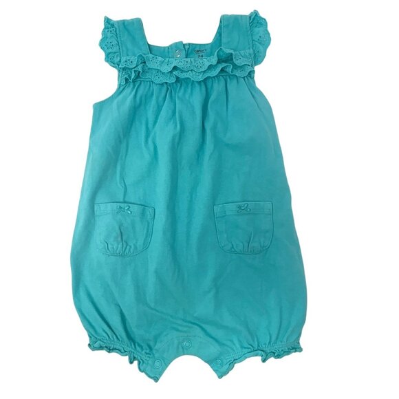 Baby Girls - 2 Dresses, 1‎ Romper - Purple, Red, /Turquoise - Size 24 Months - Picture 5 of 8